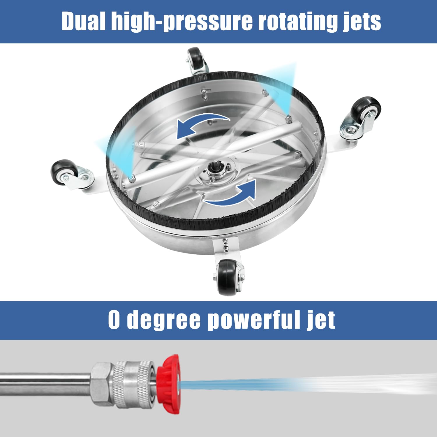 close-up of janz stainless steel surface cleaner