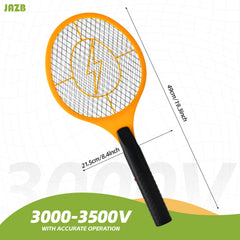 Close-up of Jazb Electric Fly Swatter showing triple-layer mesh