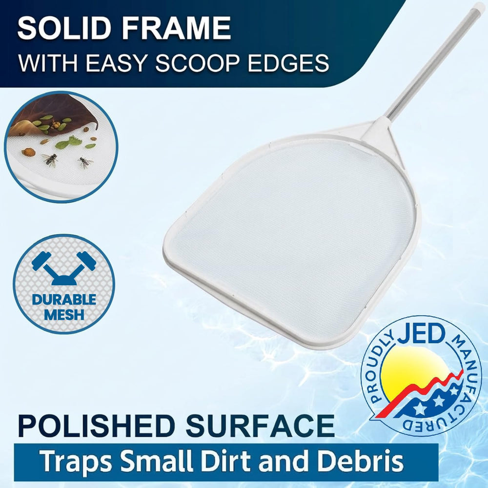 Close-up of JED Pool Tools skimmer fine mesh net