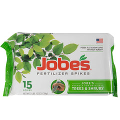 Close-up of Jobe's fertilizer spikes showing the stick form