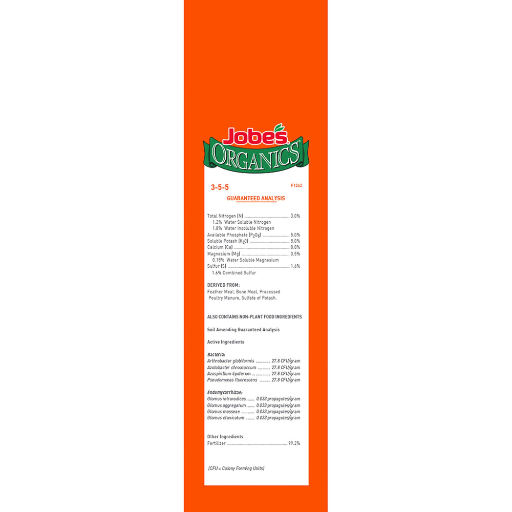 Close-up of Jobe's Organics Granular Fertilizer granules