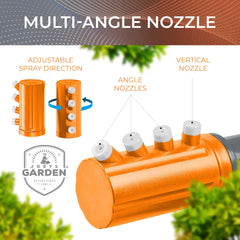 Close-up of Joeys Garden Rotating Lawn Sprinkler adjustable arms