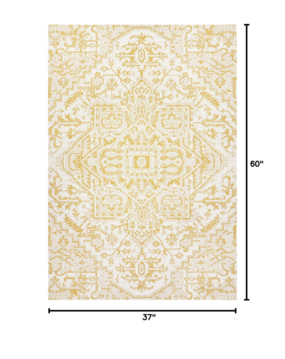 Close-up of JONATHAN Y Boho Medallion Area Rug texture