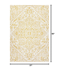 Close-up of JONATHAN Y Boho Medallion Area Rug texture