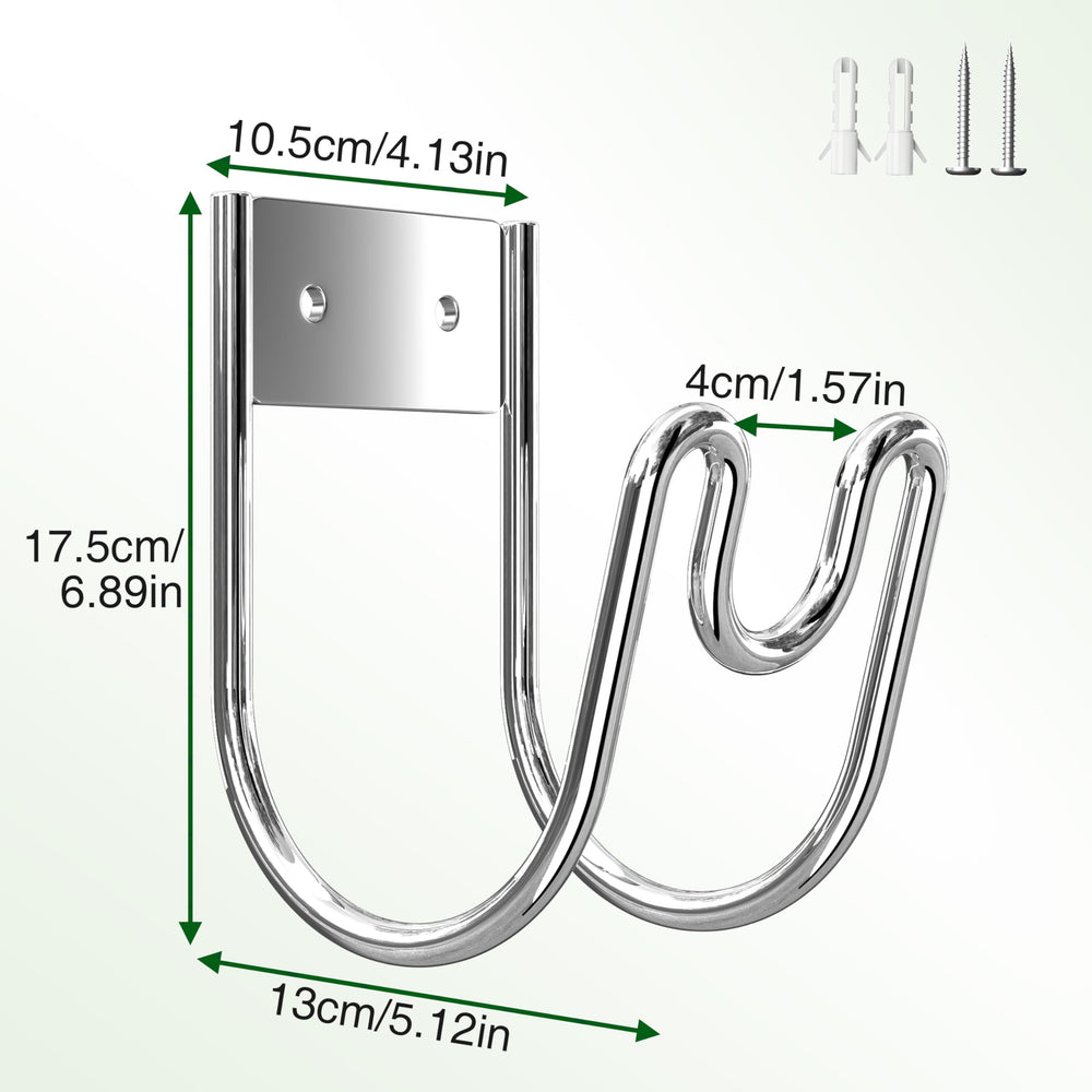 Close-up of Josmimic Garden Hose Holder in a garden setting