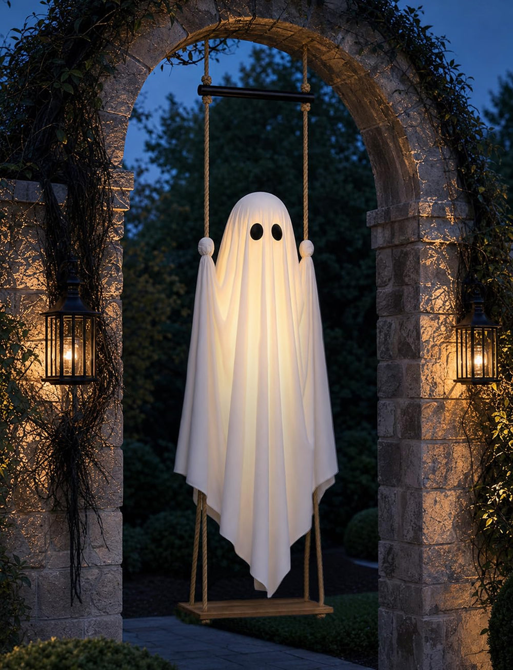 Close-up of Joyehome Swing Ghost showing fabric details