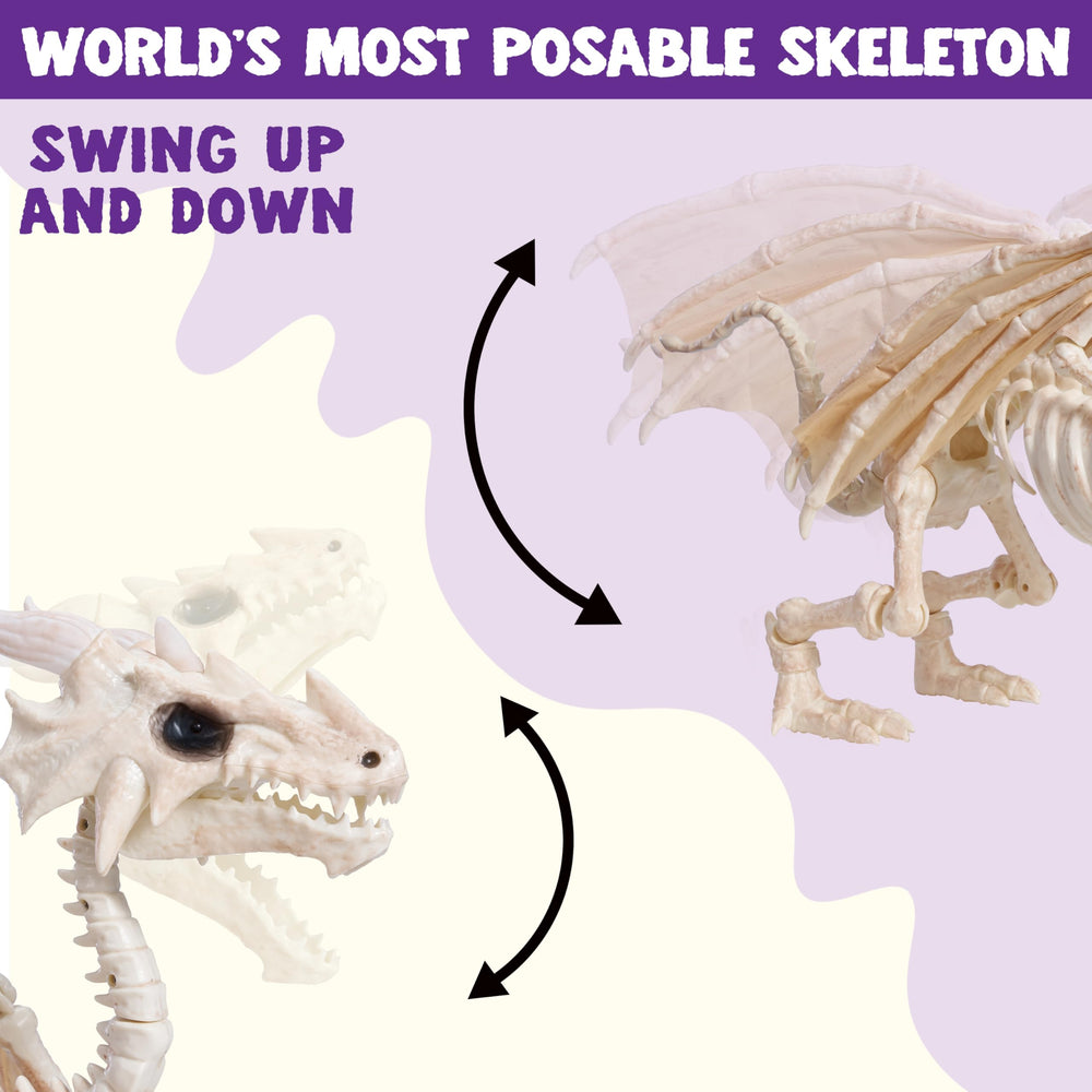 Close-up of JOYIN Dragon Skeleton's intricate details and design