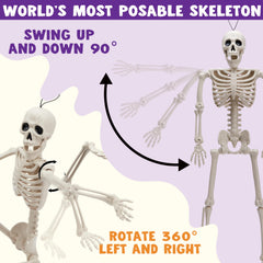 Close-up of JOYIN skeleton's detailed design
