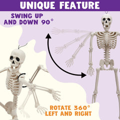 Close-up of JOYIN skeleton's detailed design
