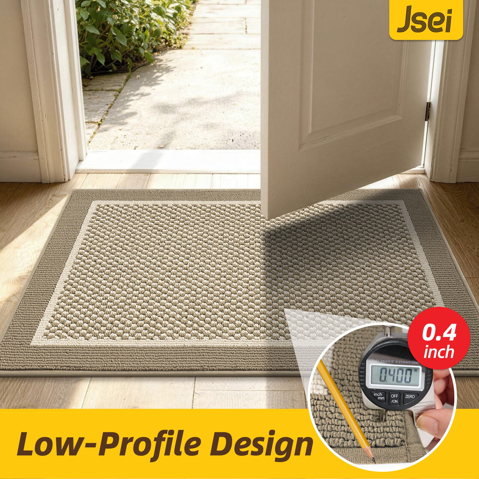 Close-up of JSEI Dirt Trapper Doormat textured surface