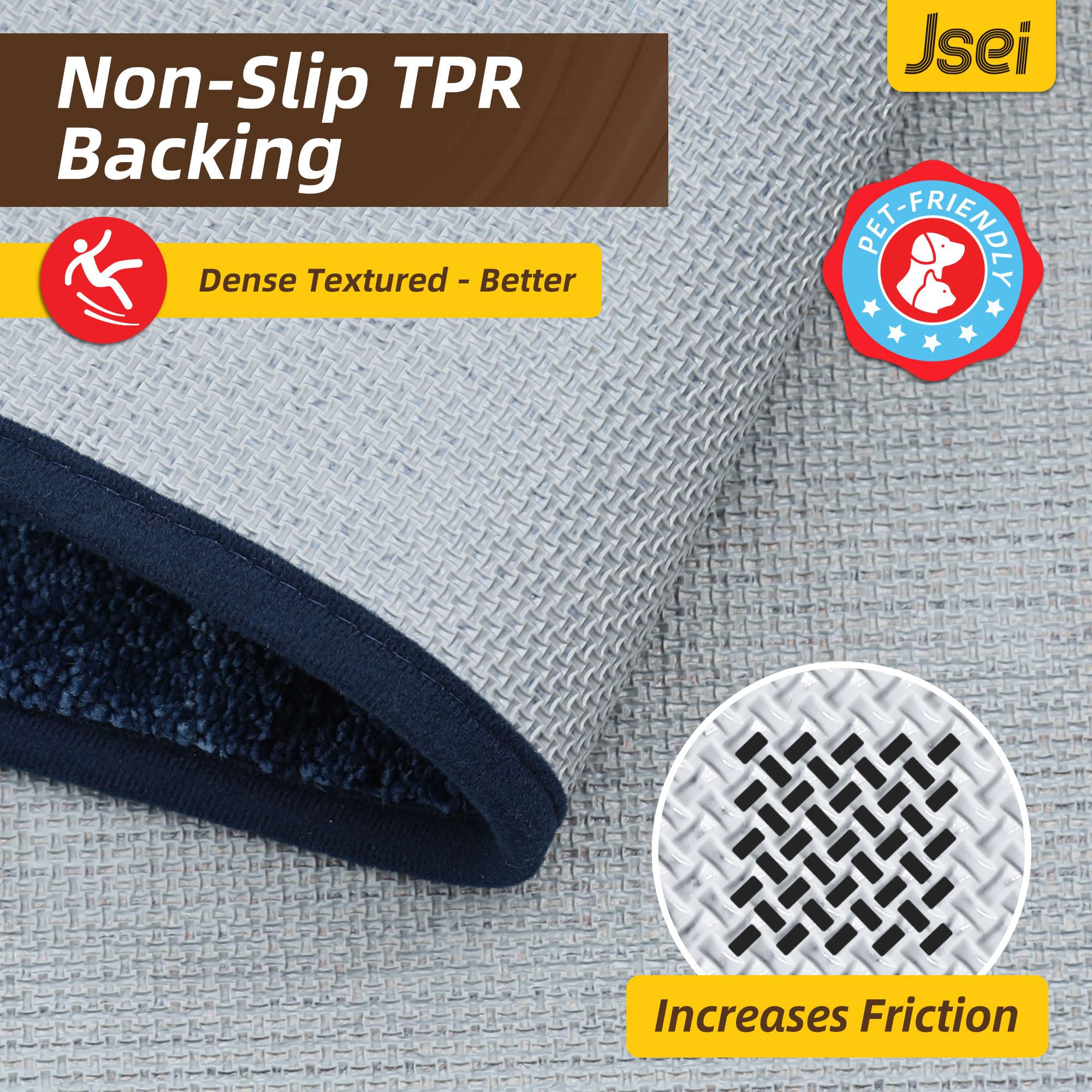 Close-up of JSEI Door Mat's exquisite pattern