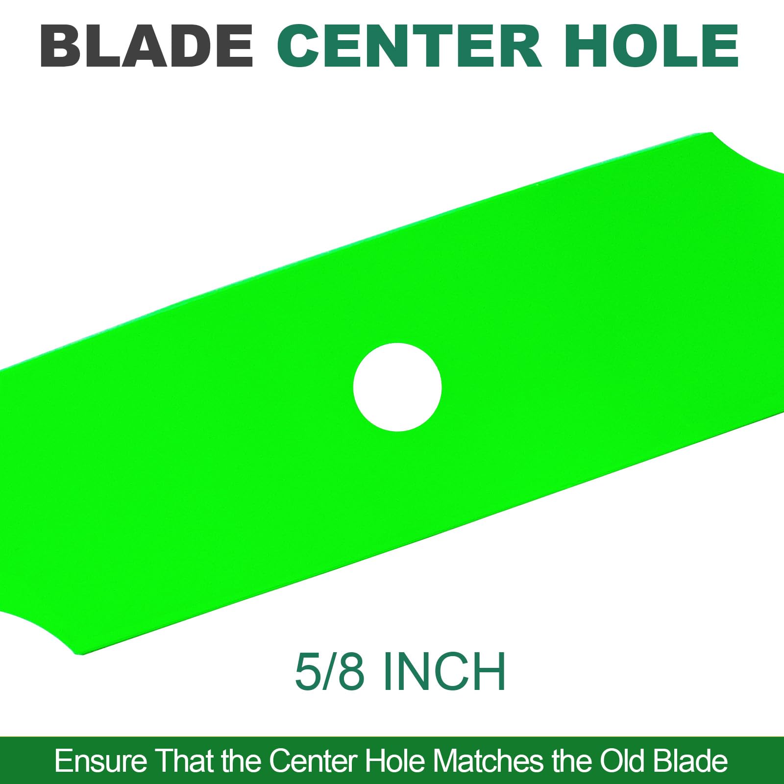 Close-up of JSXDNWYJ Notched Blade center hole