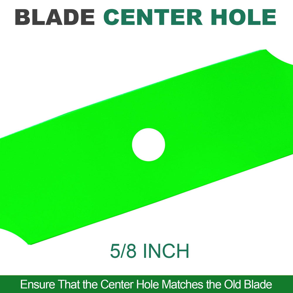 Close-up of JSXDNWYJ Notched Blade center hole