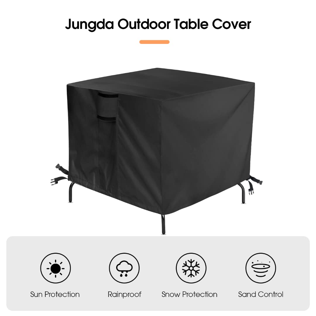 Close-up of Jungda table cover stitching
