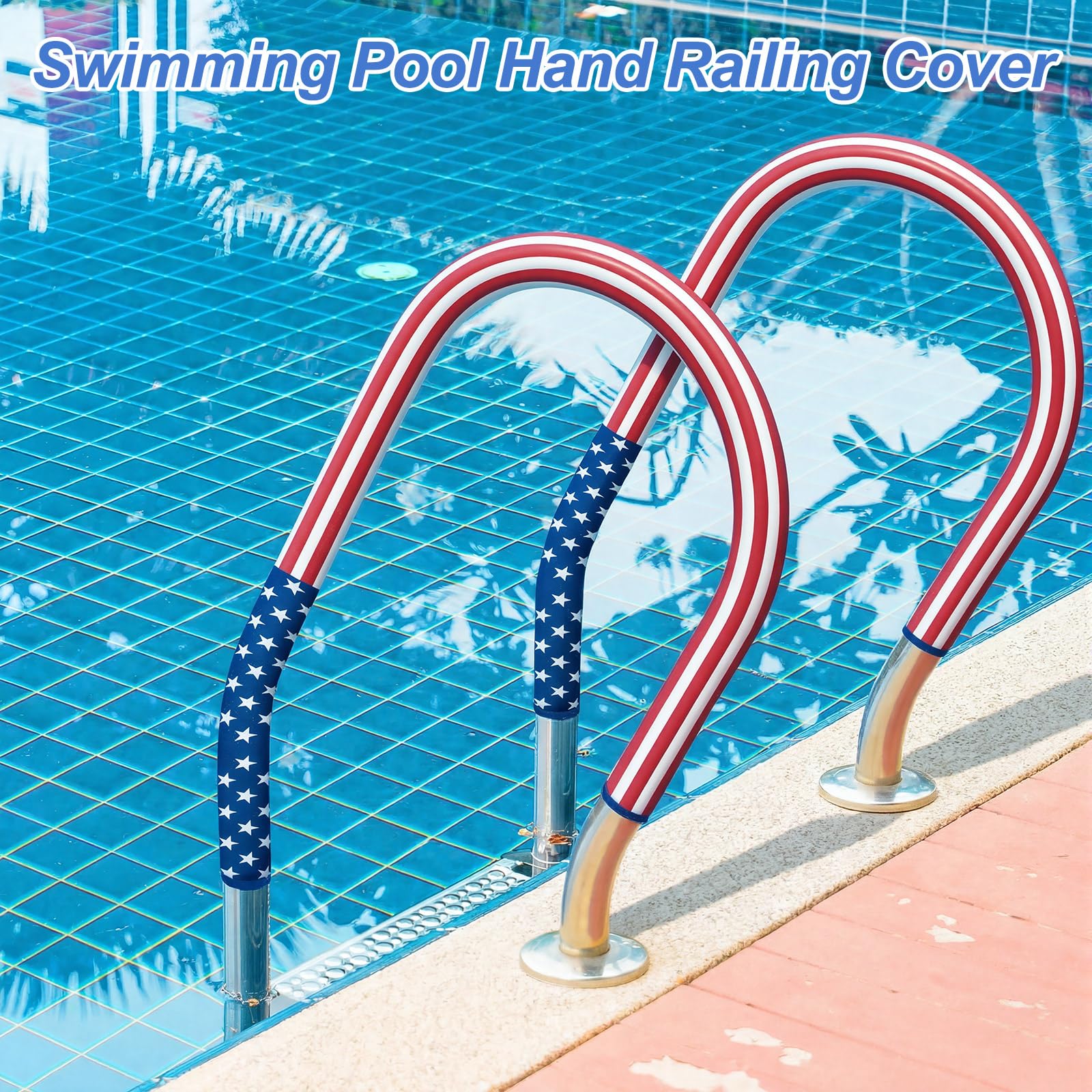 Close-up of Junkin Pool Handrail Cover material texture