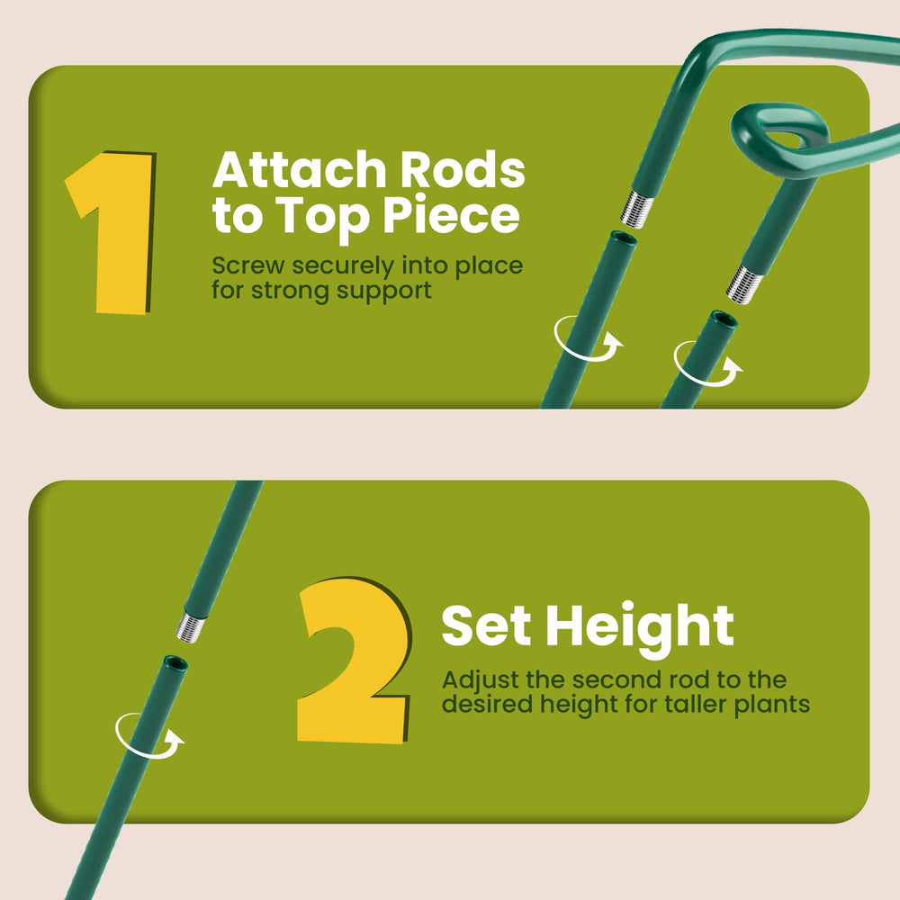 Close-up of K-Brands plant support stake demonstrating sturdy design