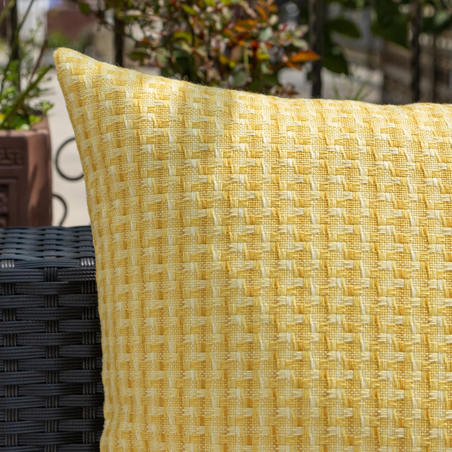 Close-up of K KEVIN TEXTILE Outdoor Pillow Cover texture