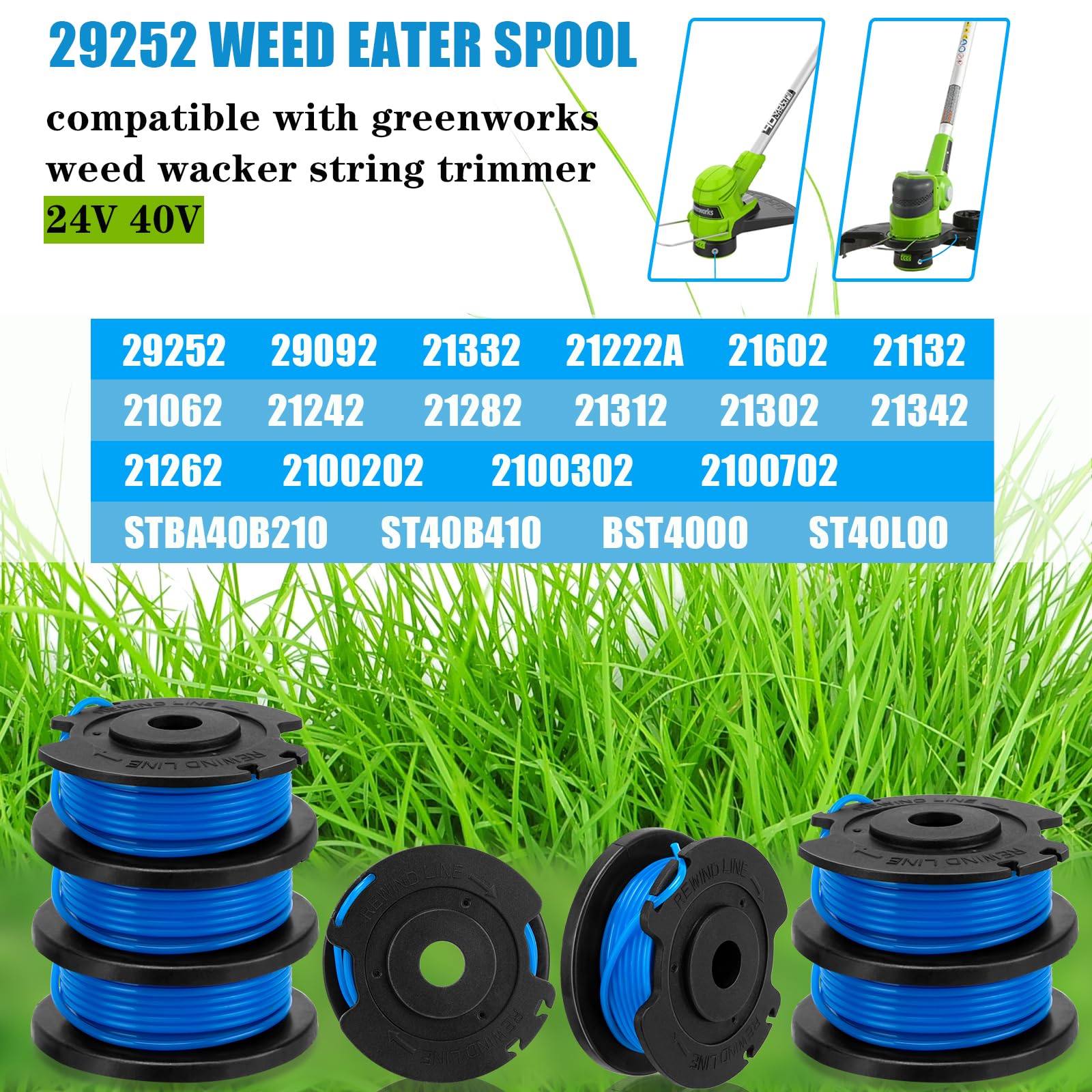 Close-up of KAKO Replacement Spool with 16ft line