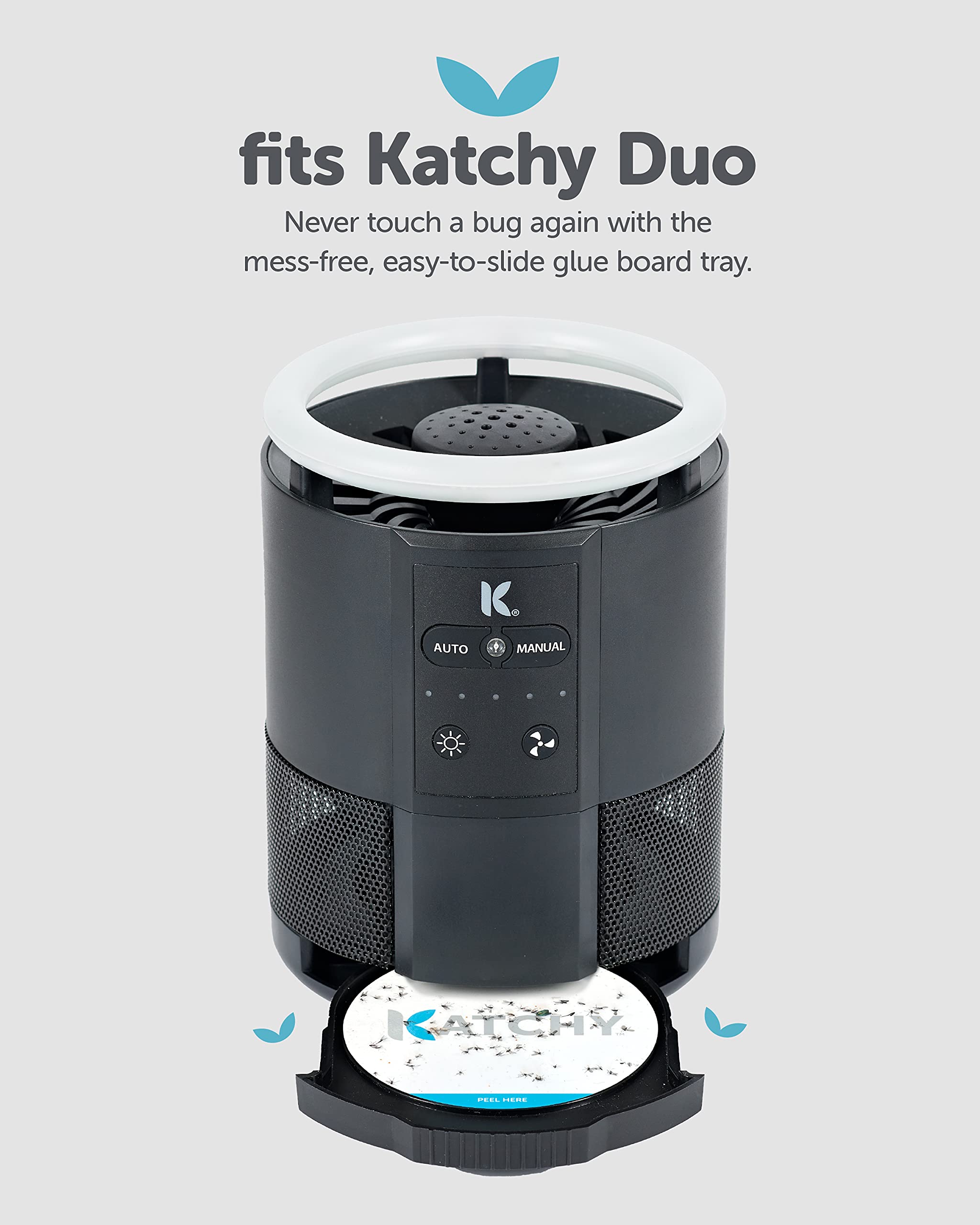Close-up of KATCHY Duo Glue Board features