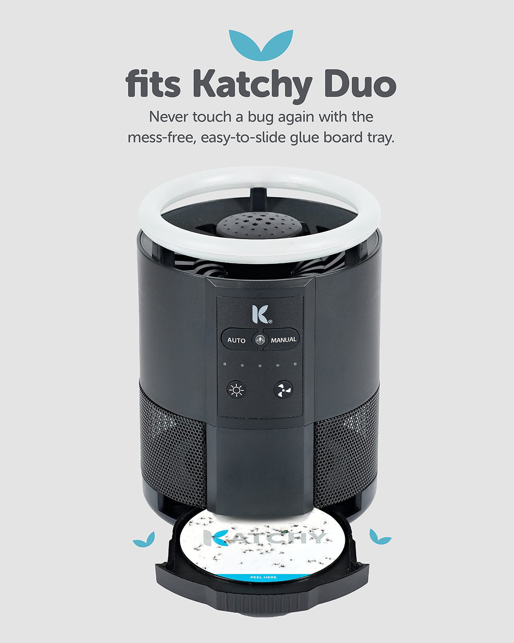Close-up of KATCHY Duo Glue Board features