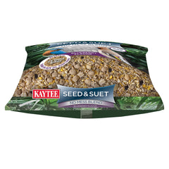 Close-up of Kaytee Seed & Suet No Mess Blend showing ingredients
