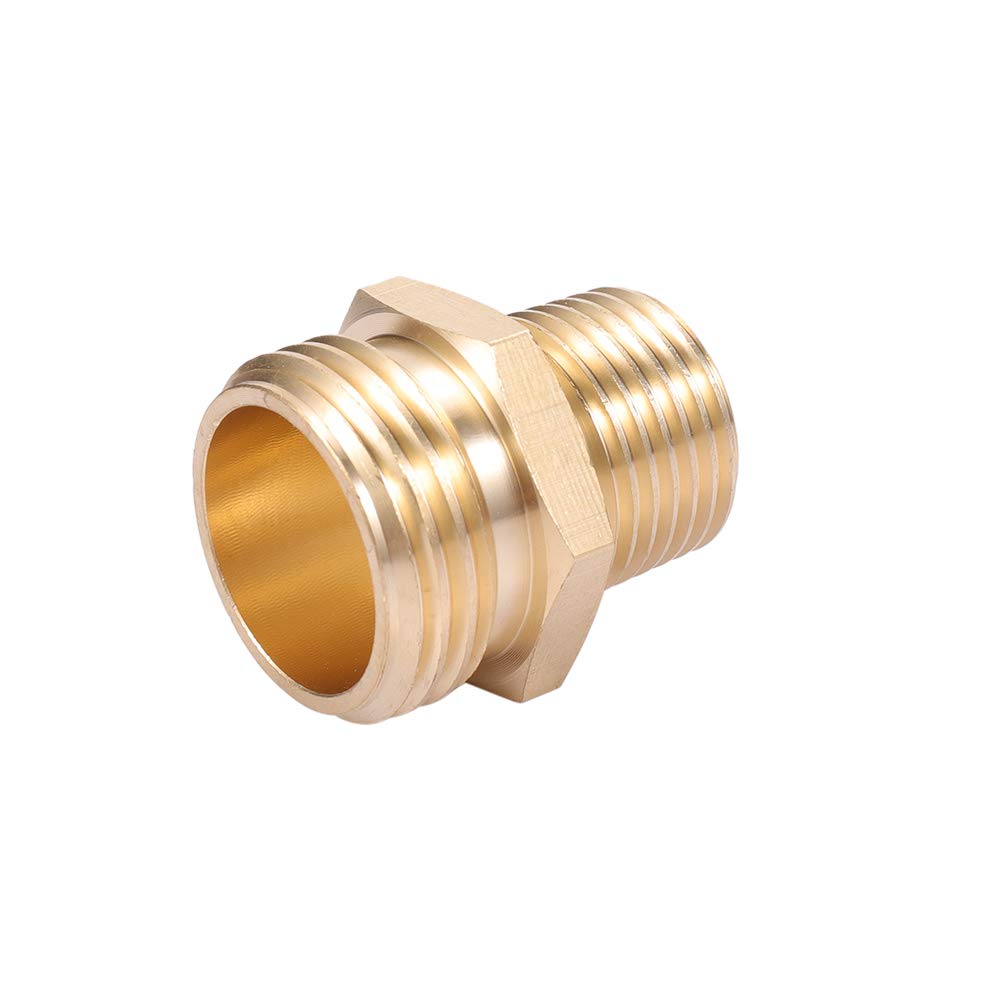 Close-up of Kbrotech Brass Garden Hose Connector threads