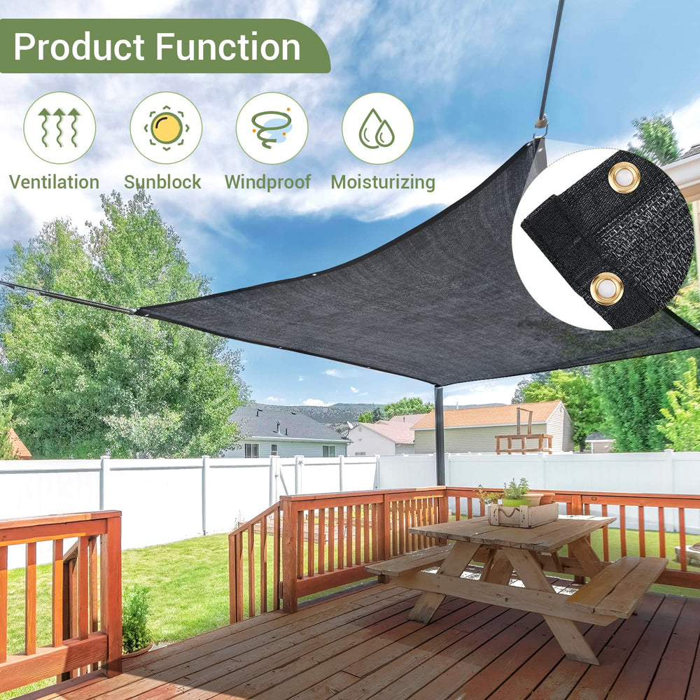 Close-up of Keten Shade Cloth grommet details