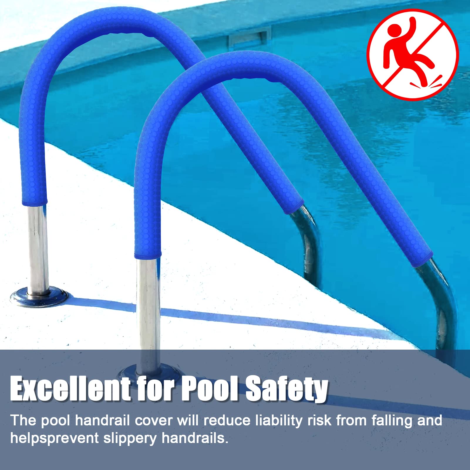Close-up of KETNET Pool Handrail Cover material