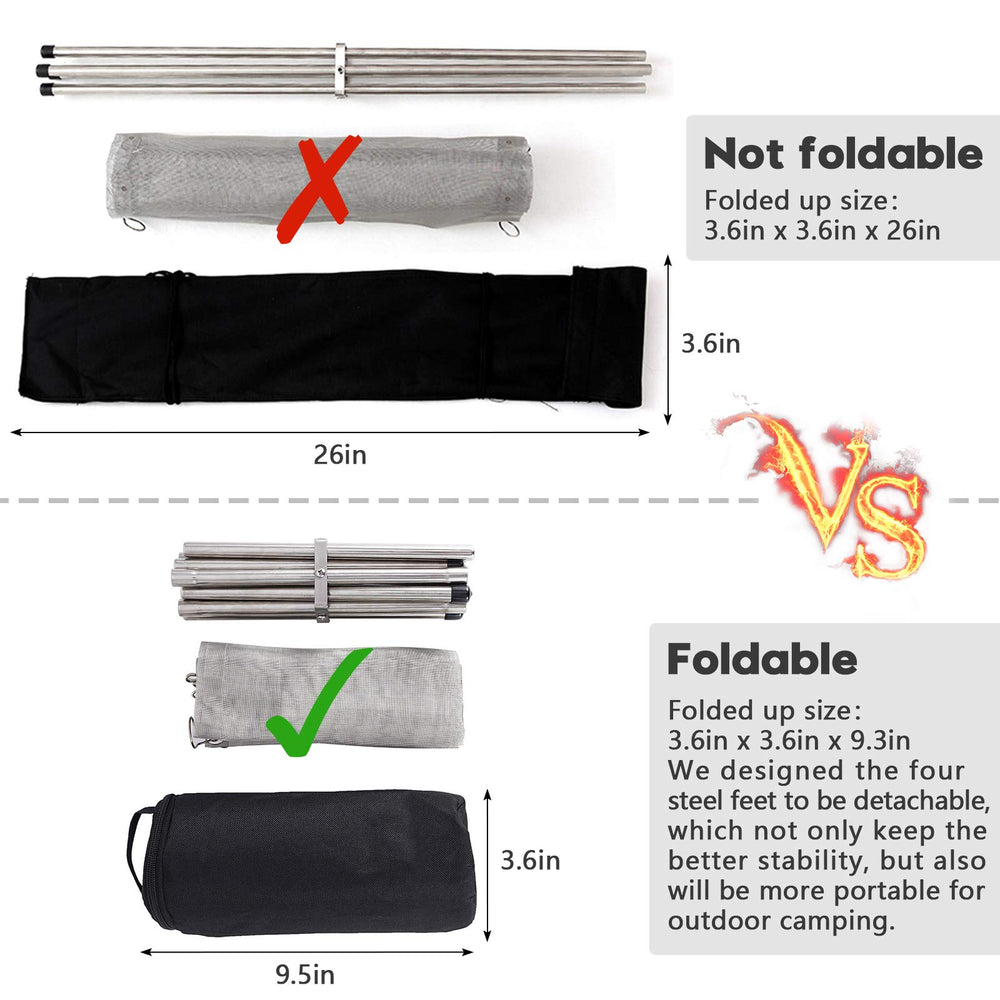 Close-up of Kikerike Portable Outdoor Fire Pit mesh design