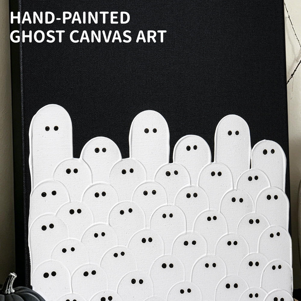 Close-up of Kindlivery Halloween Ghost Wall Art showing details