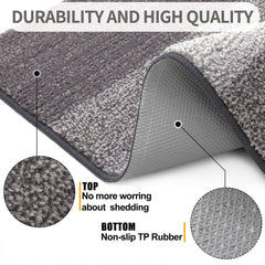 Close-up of Kitinjoy doormat fibers absorbing dirt and moisture