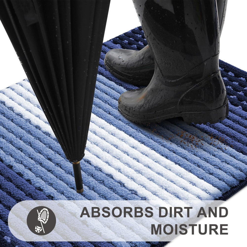 Close-up of Kitinjoy doormat texture and material