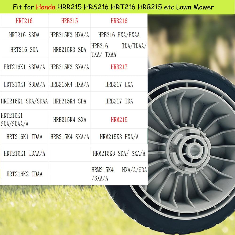 Close-up of KMHGD lawn mower wheel bore