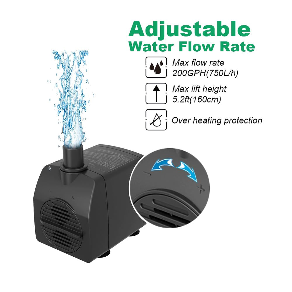 Close-up of Knifel water pump nozzles included