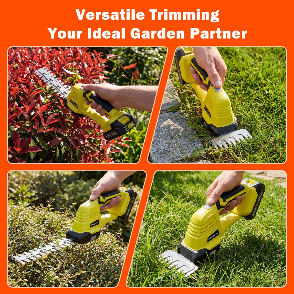 Close-up of KOMASTY hedge trimmer blade