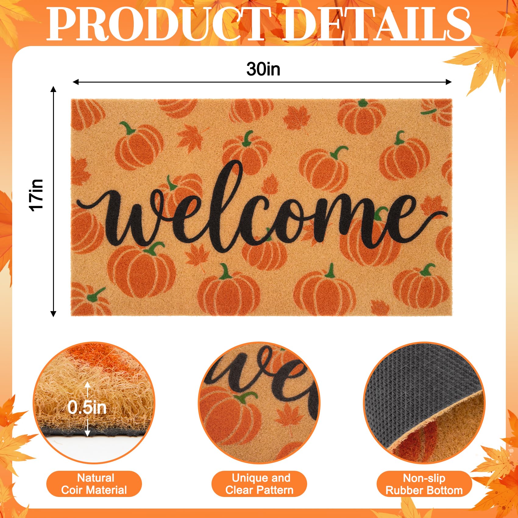 Close-up of Korlon Tec Fall Door Mat texture and material