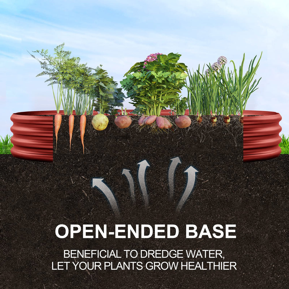 Close-up of Land Guard galvanized metal garden bed material