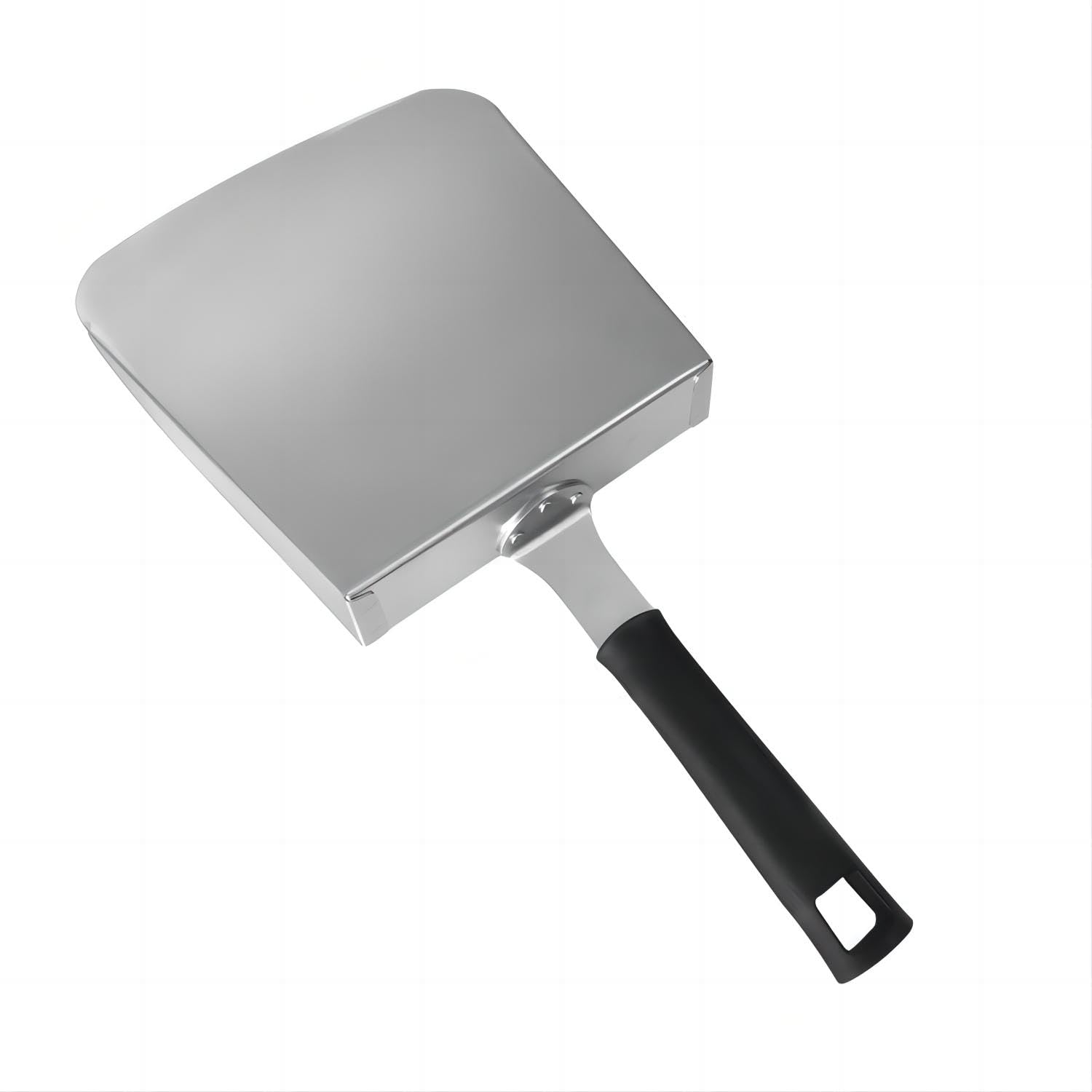 Close-up of Large Griddle Scoop showing beveled edges