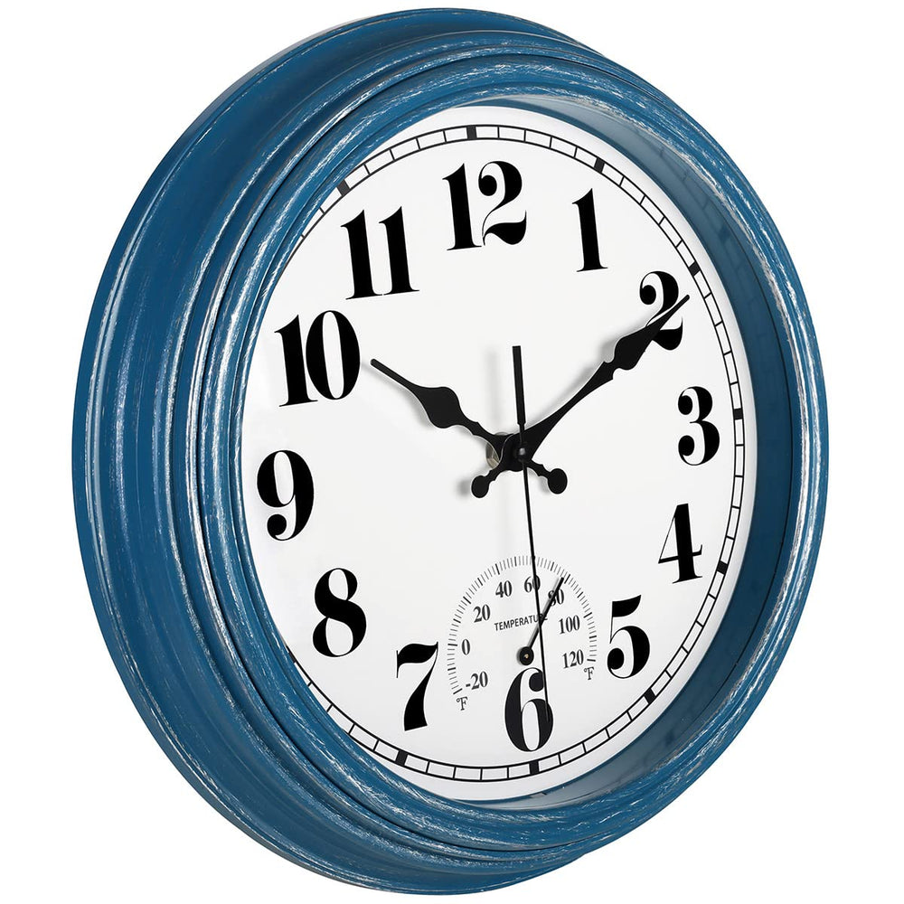 Close-up of large numbers on JENLYSTIME Wall Clock