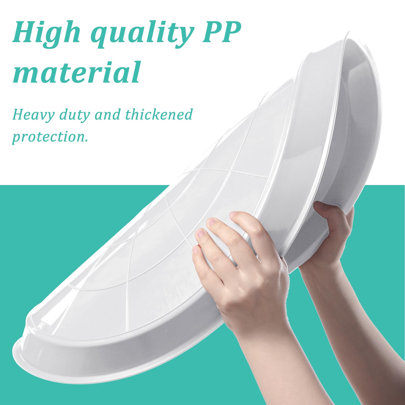 Close-up of leakproof design of Eccliy plant saucer