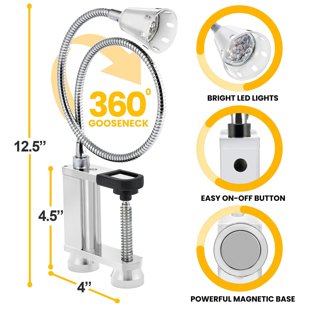 Close-up of LED Concepts Grill Light magnetic base