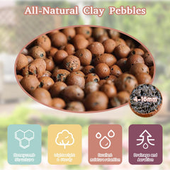 Close-up of Legigo Clay Pebbles, 4-16mm size