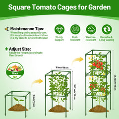 Close-up of Legigo Tomato Cage joints and rods