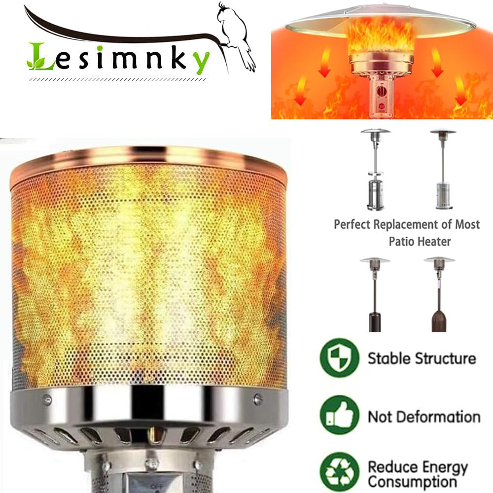 Close-up of Lesimnky emitter screen showing stainless steel construction