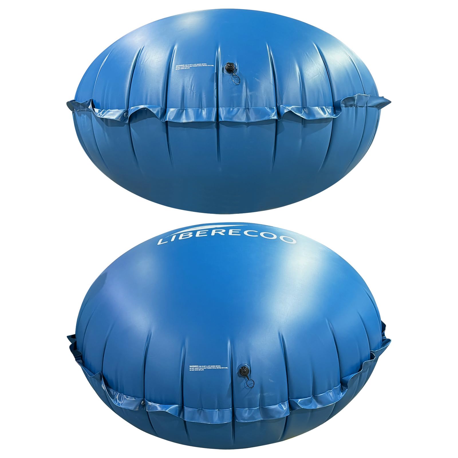 Close-up of LIBERECOO pool cover pillow's dual Boston valve