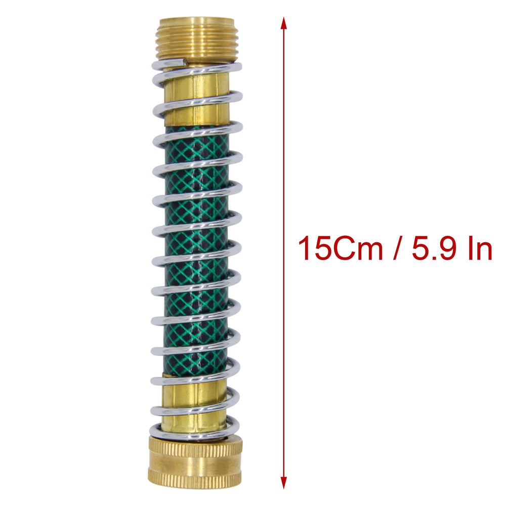 Close-up of Lifynste Garden Hose Extension Adapter showing brass material