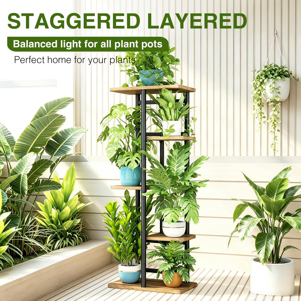 Close-up of LINZINAR Plant Stand metal finish