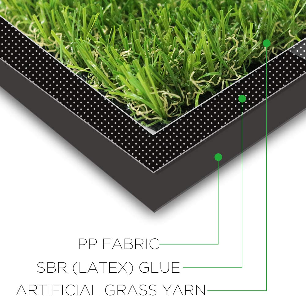 Close-up of LITA Artificial Grass texture showing high pile