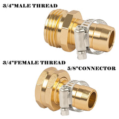 Close-up of LIULO TOOL hose repair connector demonstrating clamp design