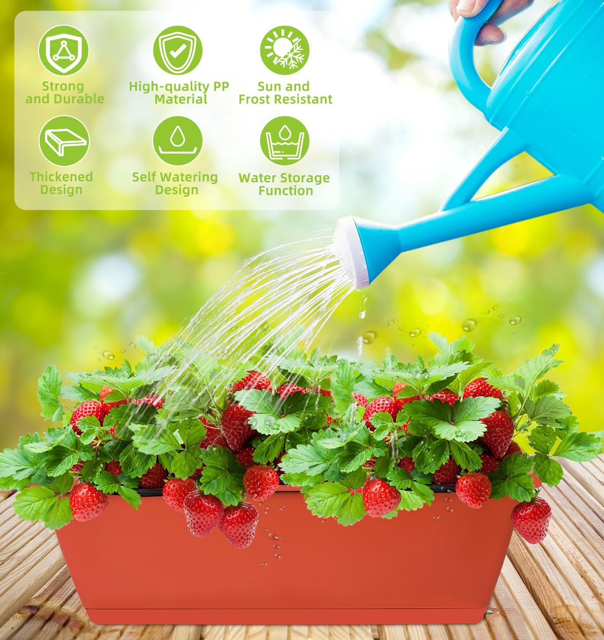 Close-up of LOCONHA planter water inlet design